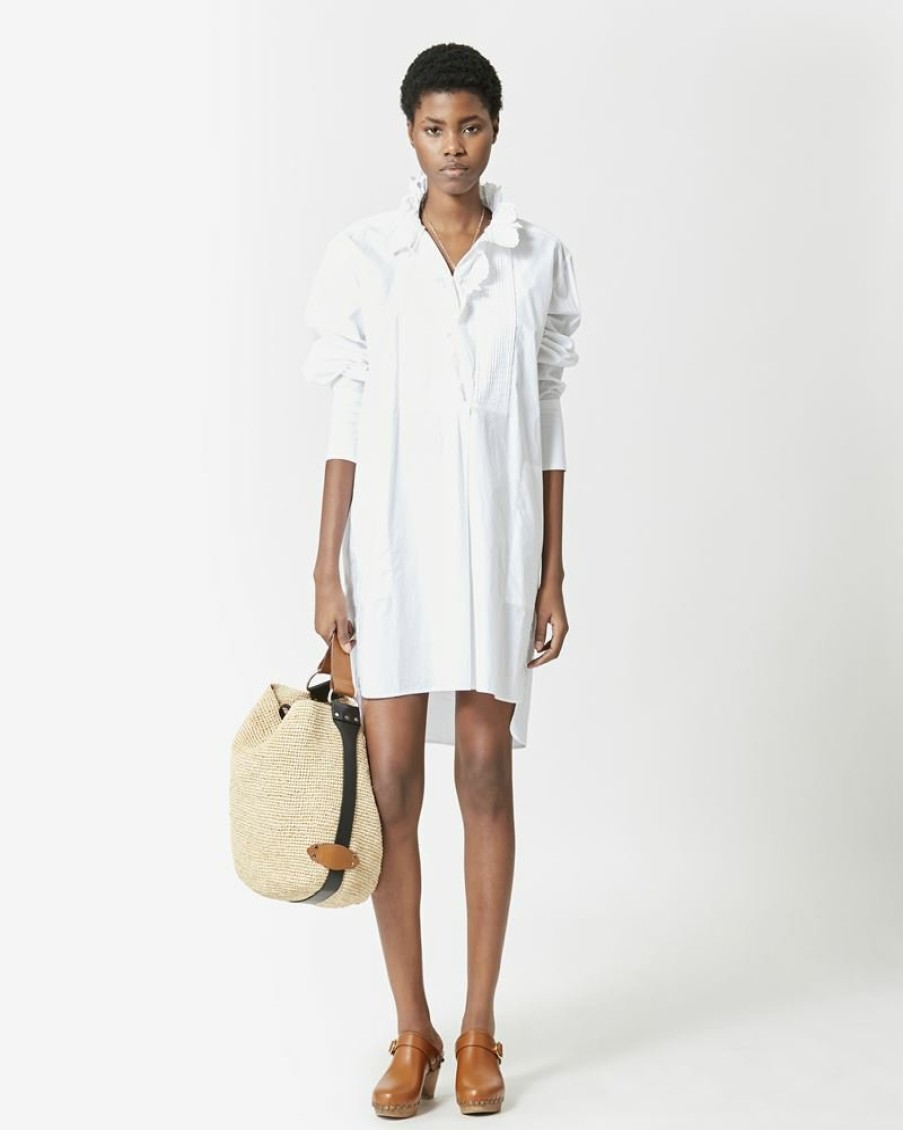 Marant Etoile Isabel Marant | Cabora Embroided Shirt-Dress