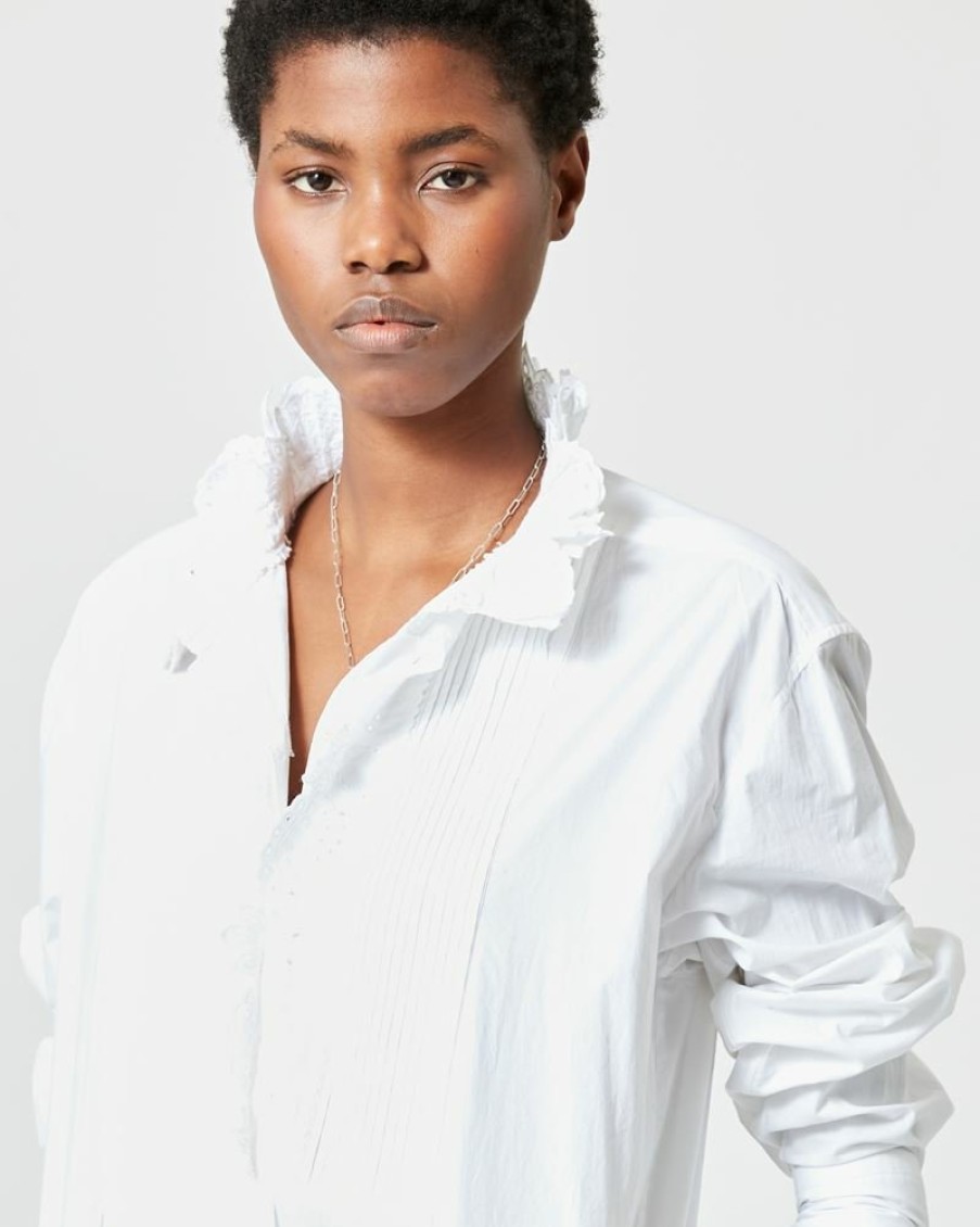 Marant Etoile Isabel Marant | Cabora Embroided Shirt-Dress