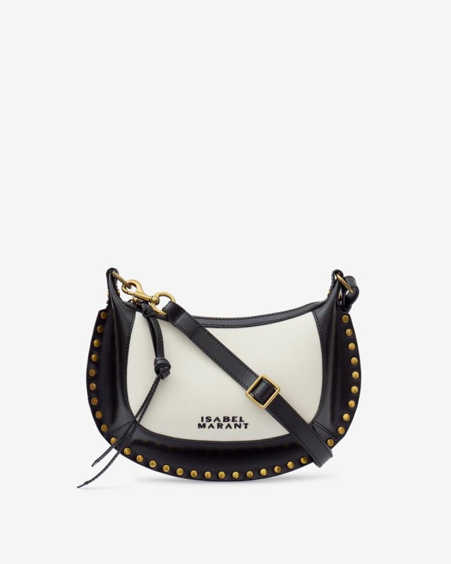 Bags Isabel Marant | Oskan Moon Leather And Cotton Shoulder Bag