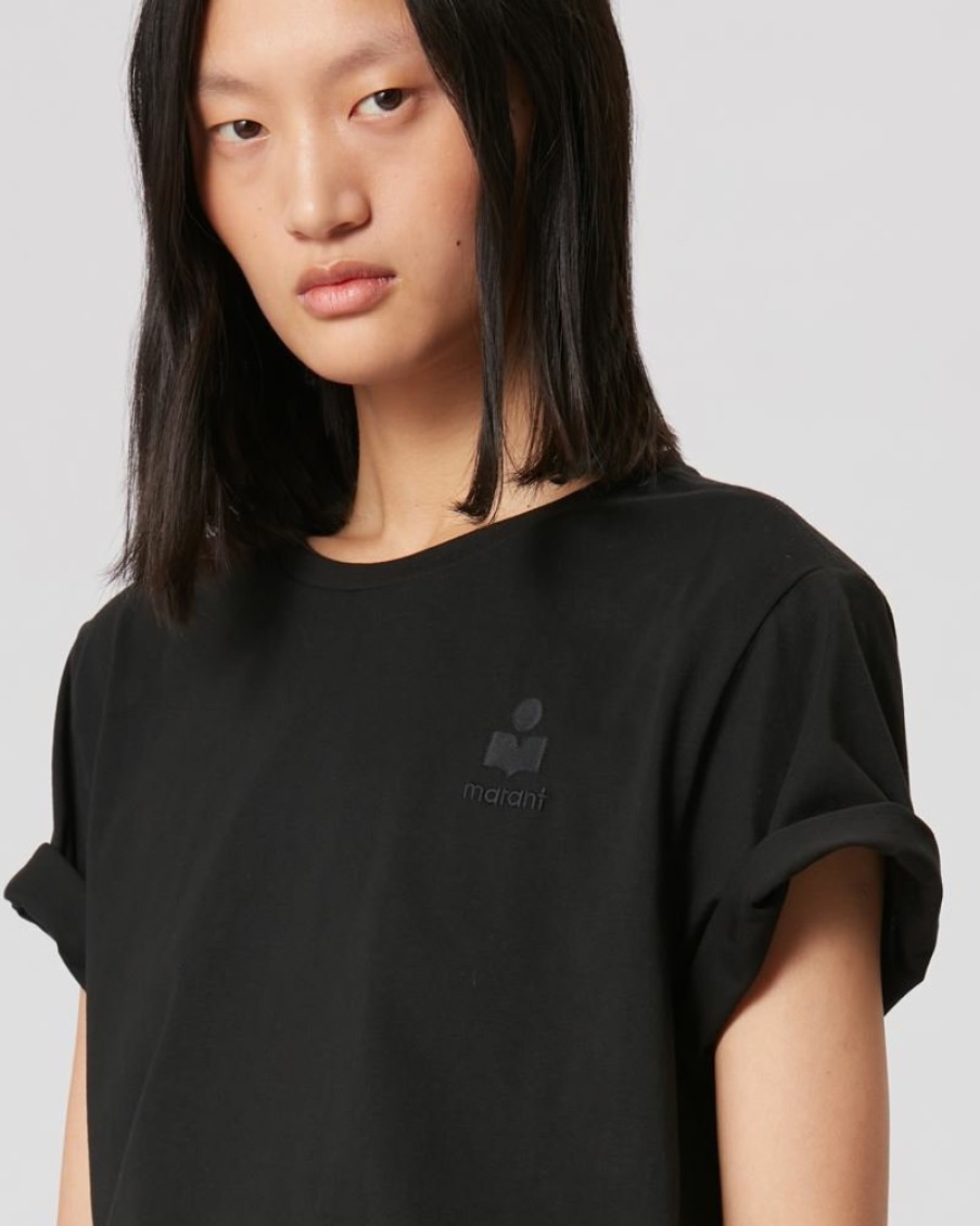 Marant Etoile Isabel Marant | Aby Logo Cotton Tee-Shirt