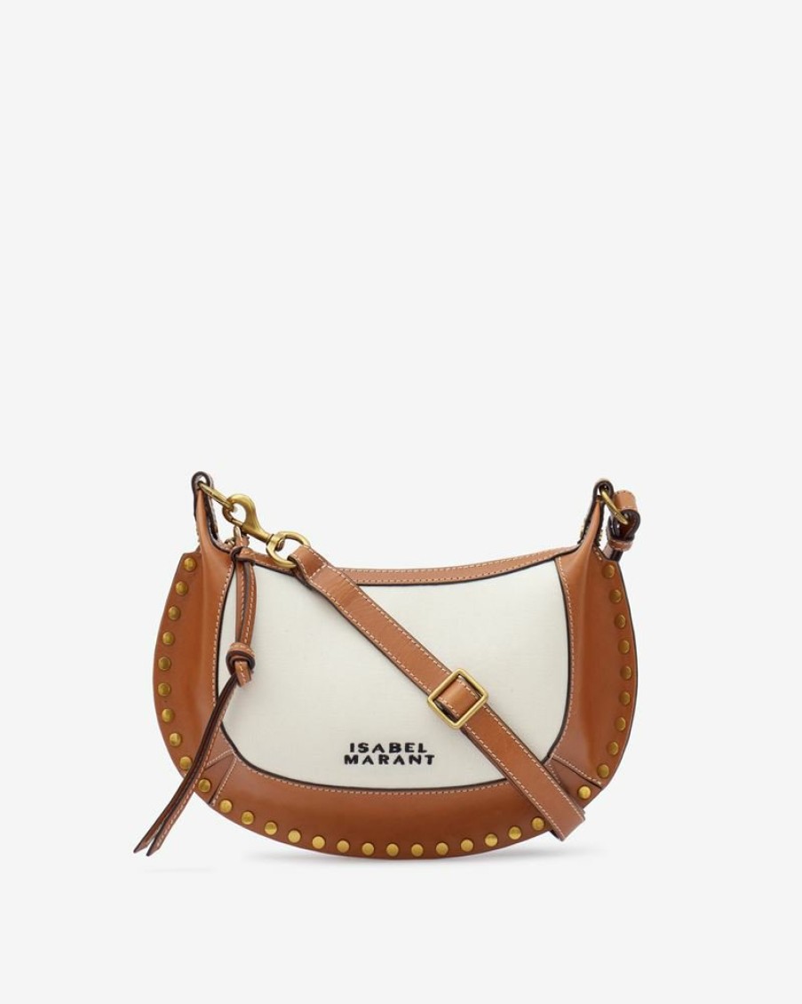 Bags Isabel Marant | Oskan Moon Leather And Cotton Shoulder Bag