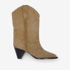 Shoes Isabel Marant | Luliette Calf Velvet Leather Low Boots