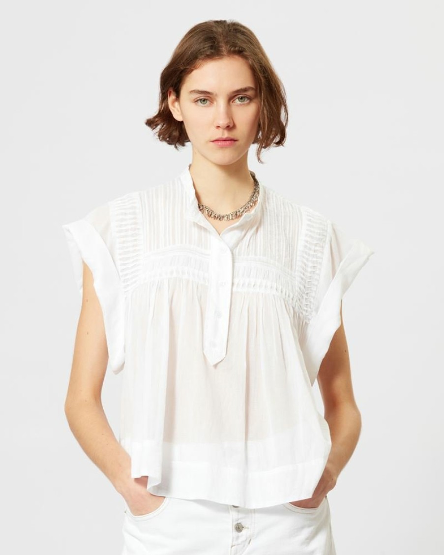 Marant Etoile Isabel Marant | Leaza Cotton Voile Top