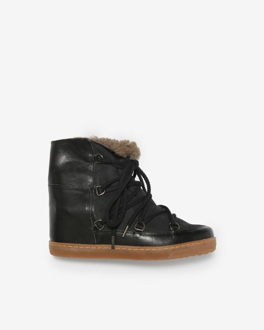 Shoes Isabel Marant | Nowles Calfskin Leather Snow Boots