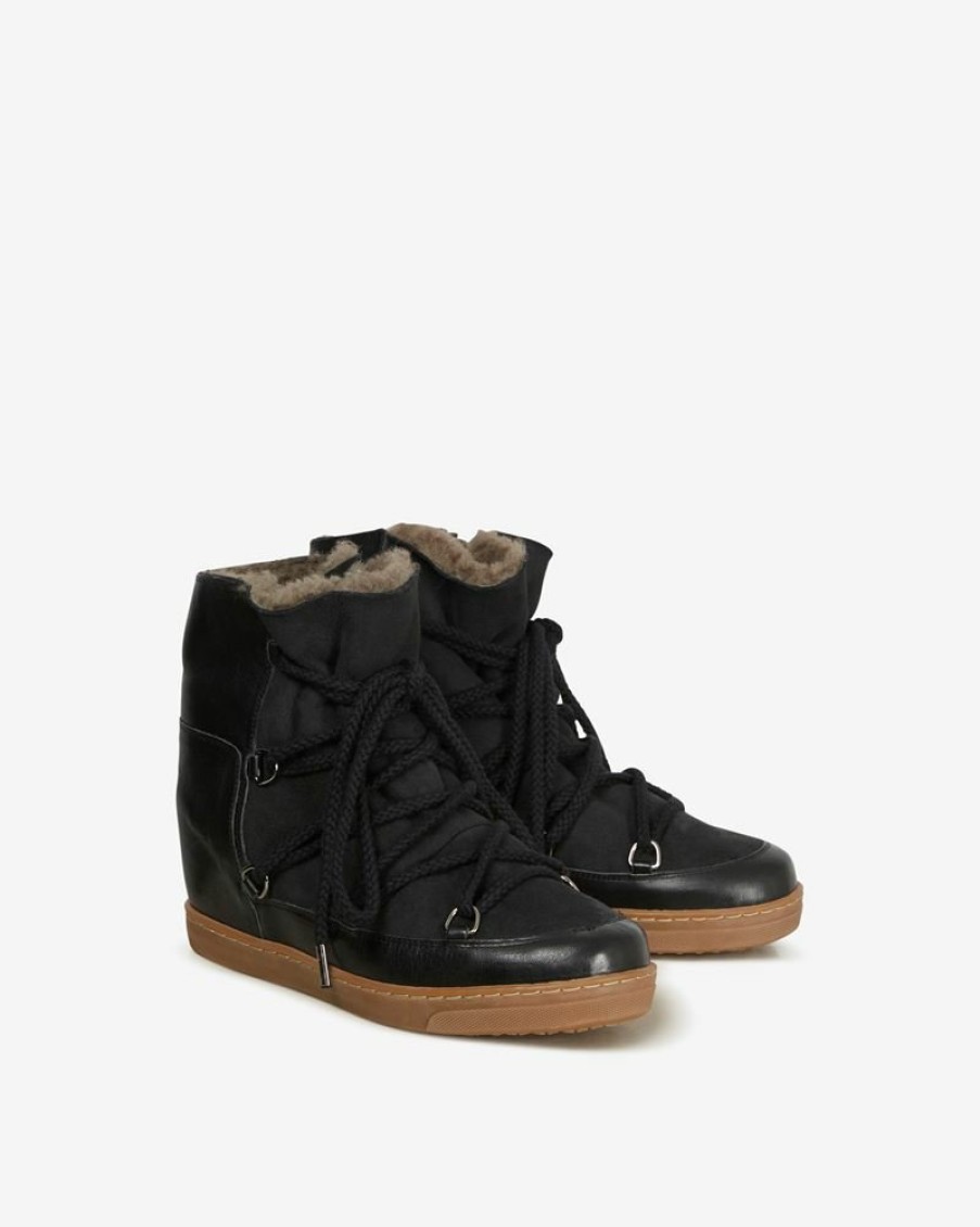 Shoes Isabel Marant | Nowles Calfskin Leather Snow Boots