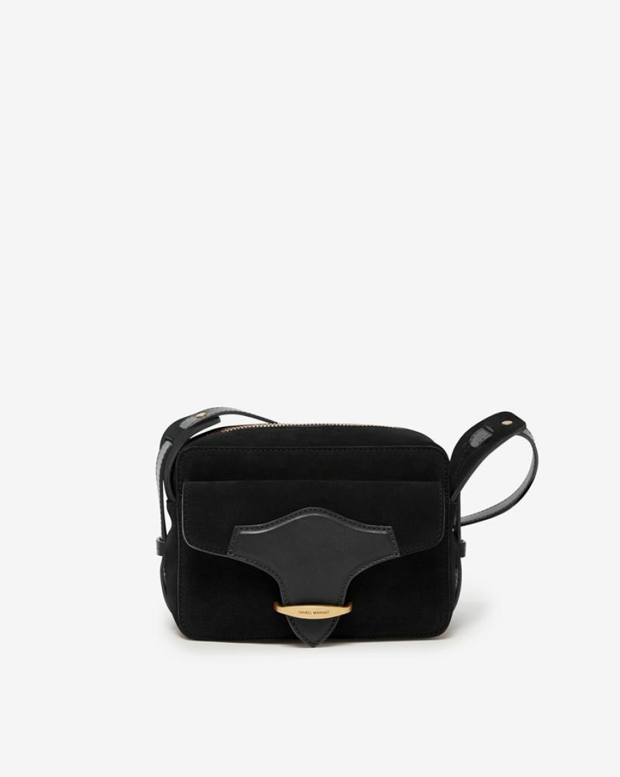 Bags Isabel Marant | Wasy Calf Suede Leather Shoulder Strap Bag