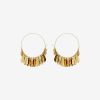 Accessories Isabel Marant | Metal Shiny Leaf Hoop Earrings