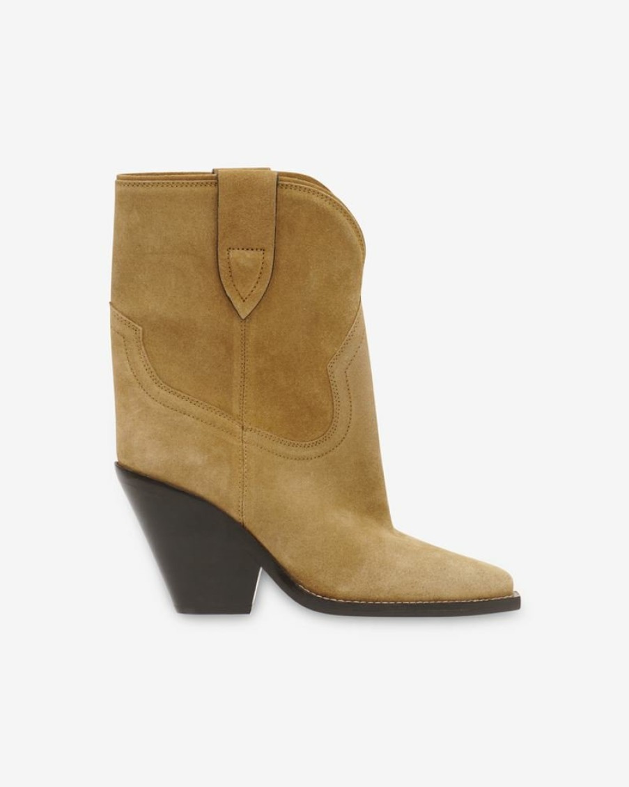 Shoes Isabel Marant | Leyane Calf Suede Leather Low Boots