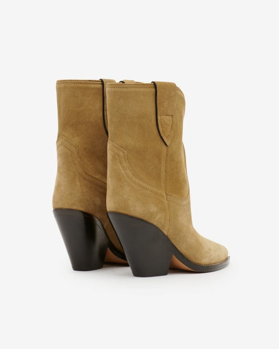 Shoes Isabel Marant | Leyane Calf Suede Leather Low Boots