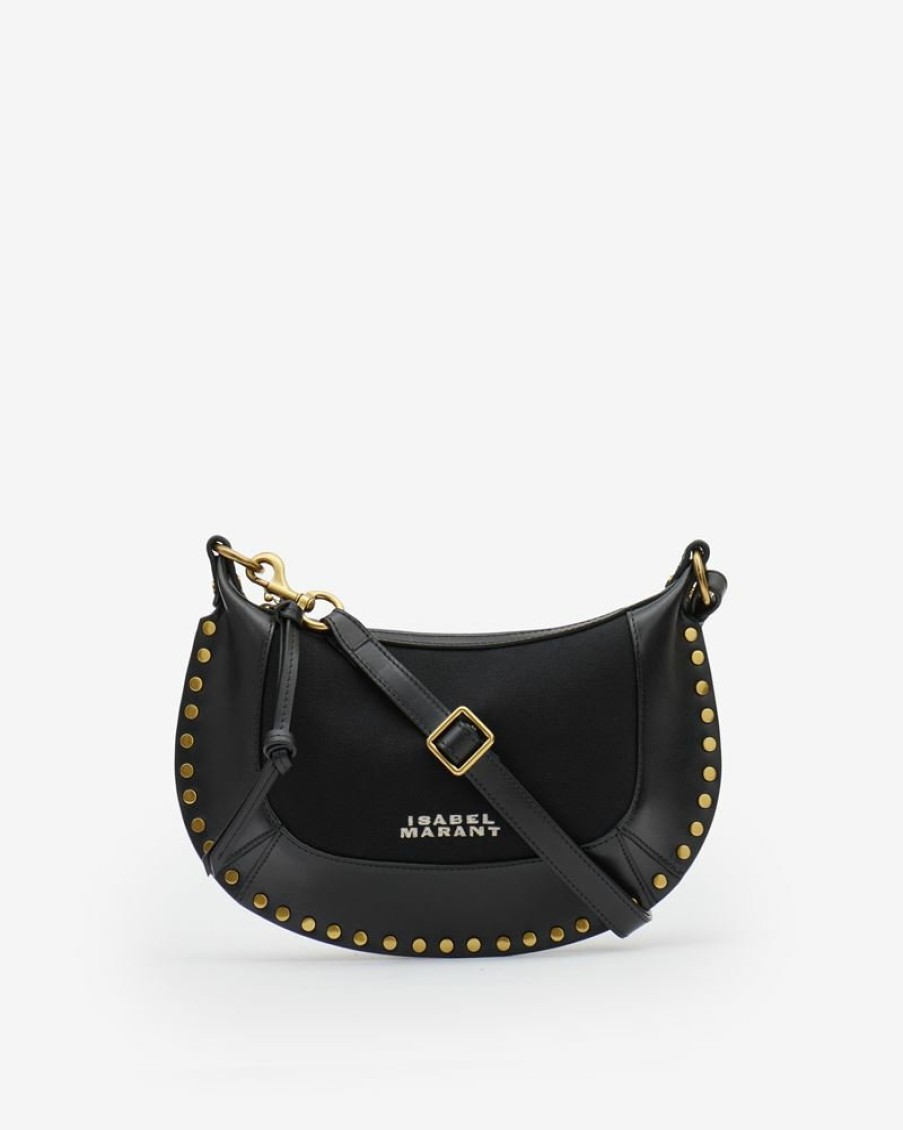 Bags Isabel Marant | Oskan Moon Leather And Cotton Shoulder Bag