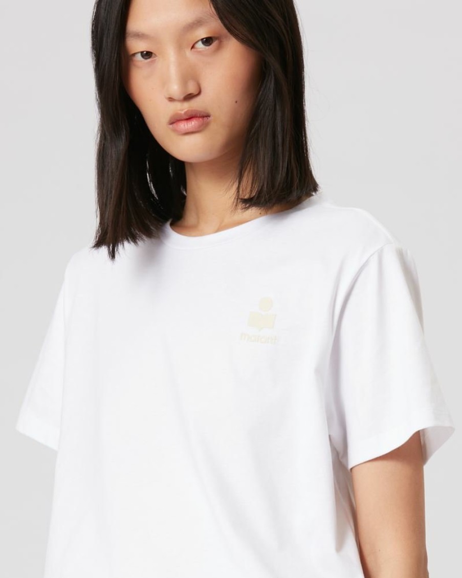 Marant Etoile Isabel Marant | Aby Logo Cotton Tee-Shirt