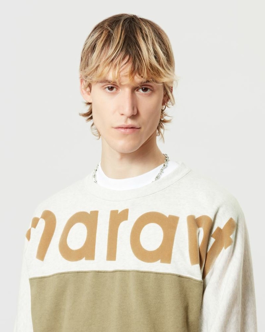 Man Isabel Marant | Howley Two-Tone "Marant" Sweatshirt