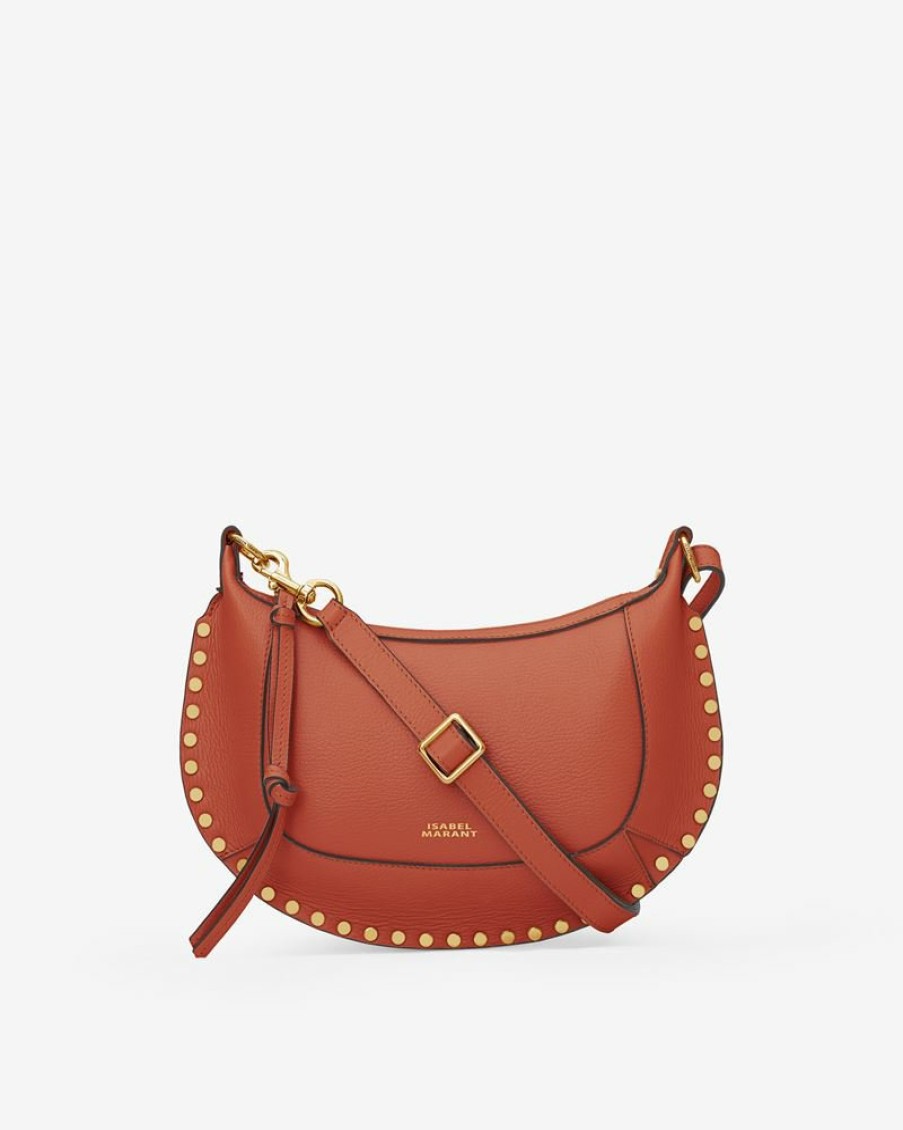 Bags Isabel Marant | Oskan Moon Grainy Leather Shoulder Bag