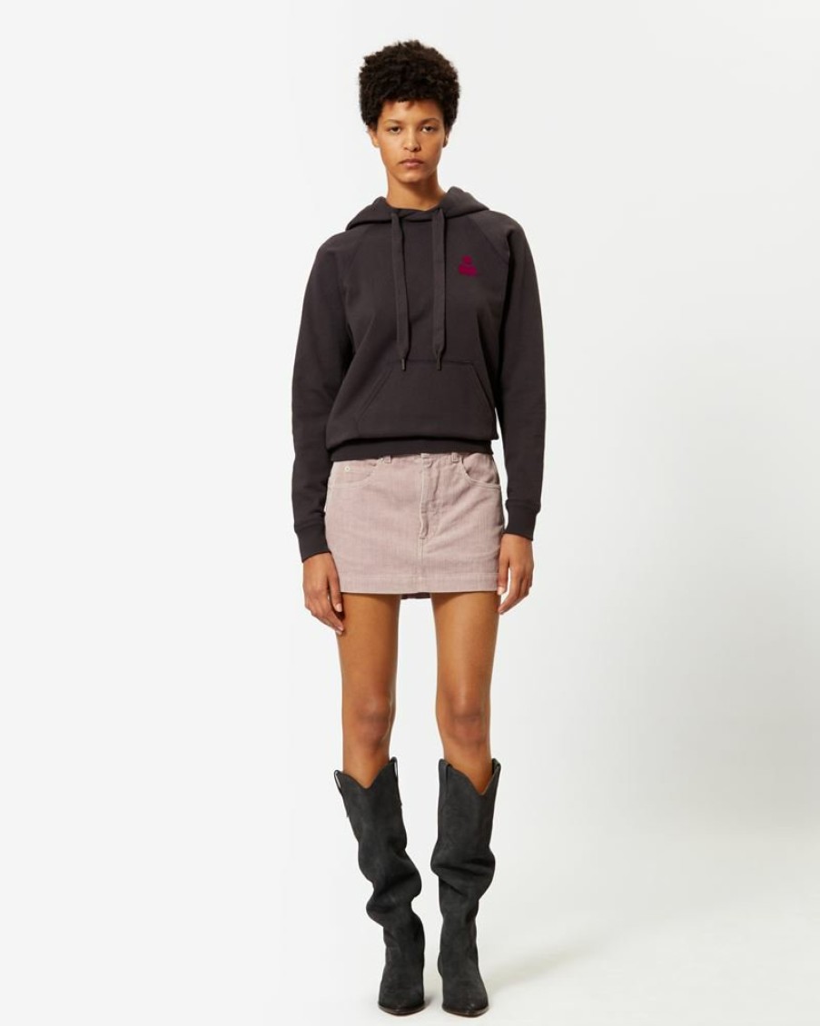 Marant Etoile Isabel Marant | Malibu Logo Hoodie Sweatshirt