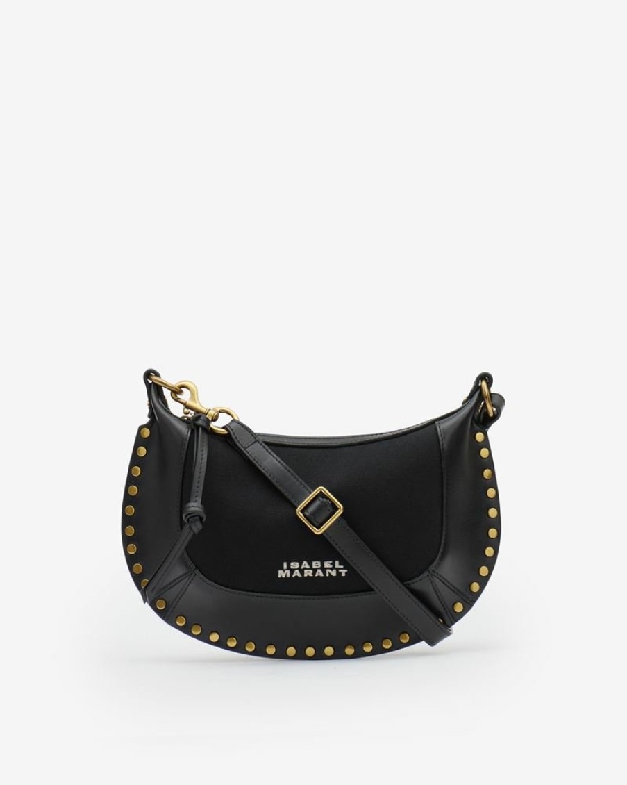 Bags Isabel Marant | Oskan Moon Leather And Cotton Shoulder Bag